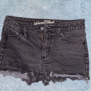 Black Jean Shorts